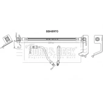 Flexible de frein BORG & BECK BBH8970