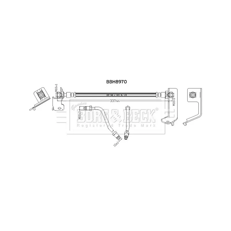 Flexible de frein BORG & BECK BBH8970