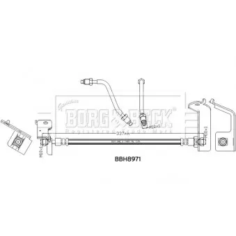 Flexible de frein BORG & BECK BBH8971