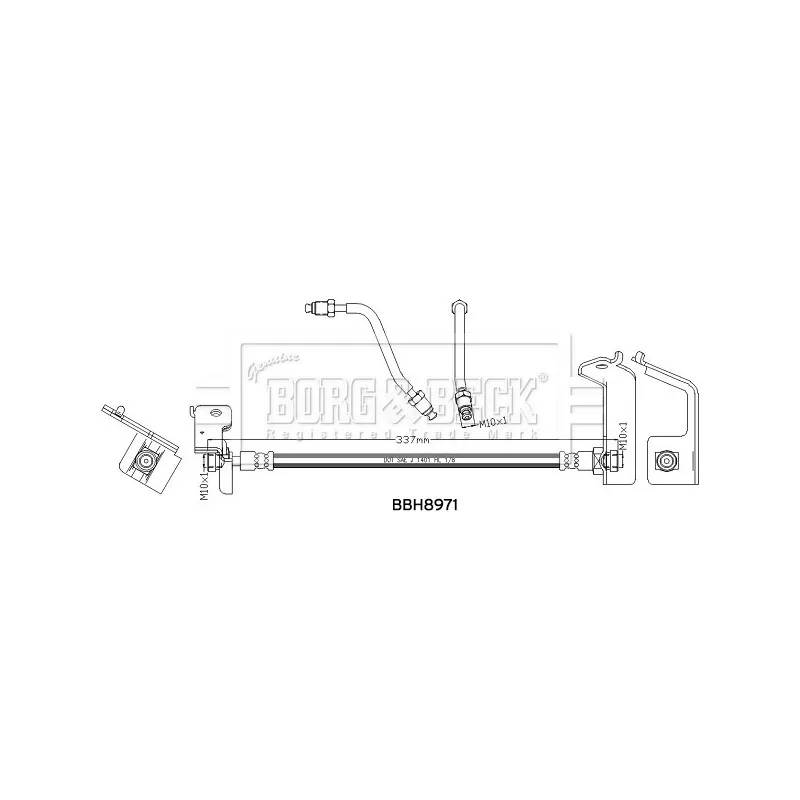 Flexible de frein BORG & BECK BBH8971