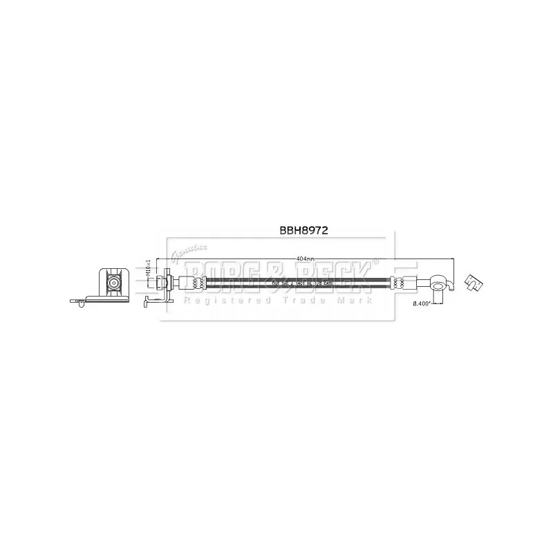 Flexible de frein BORG & BECK BBH8972