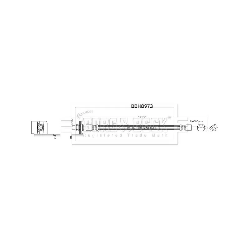 Flexible de frein BORG & BECK BBH8973