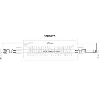 Flexible de frein BORG & BECK BBH8976
