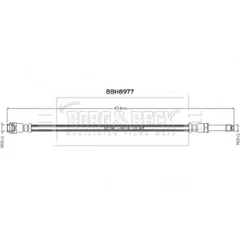 Flexible de frein BORG & BECK BBH8977