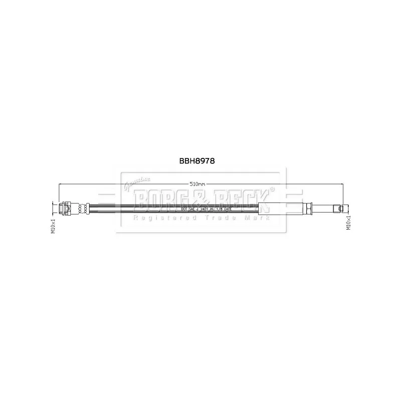 Flexible de frein BORG & BECK BBH8978
