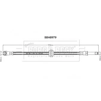 Flexible de frein BORG & BECK BBH8979
