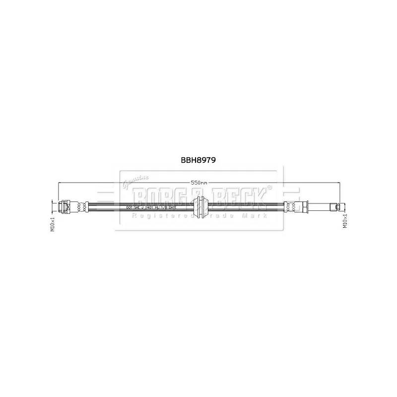 Flexible de frein BORG & BECK BBH8979