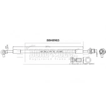 Flexible de frein BORG & BECK BBH8983