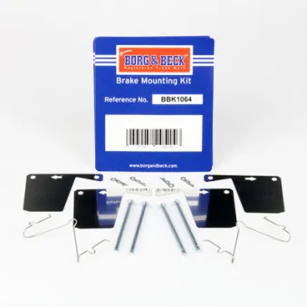 Kit d'accessoires, plaquette de frein à disque BORG & BECK BBK1064