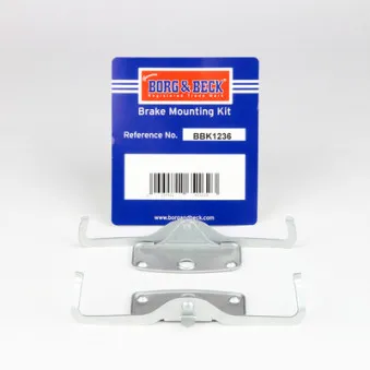 Kit d'accessoires, plaquette de frein à disque BORG & BECK BBK1236