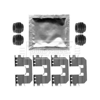 Kit d'accessoires, plaquette de frein à disque BORG & BECK BBK1354