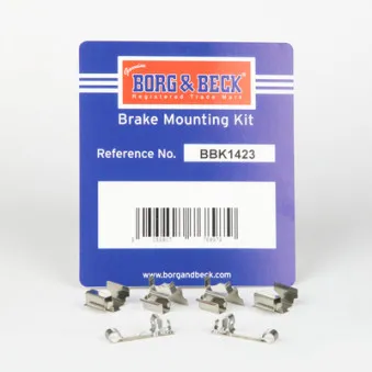 Kit d'accessoires, plaquette de frein à disque BORG & BECK BBK1423