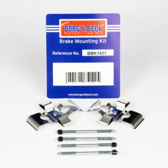 Kit d'accessoires, plaquette de frein à disque BORG & BECK BBK1431