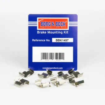 Kit d'accessoires, plaquette de frein à disque BORG & BECK BBK1497