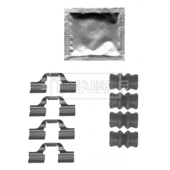 Kit d'accessoires, plaquette de frein à disque BORG & BECK BBK1509