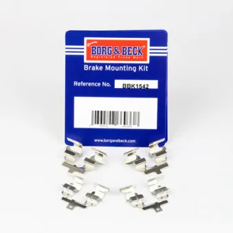 Kit d'accessoires, plaquette de frein à disque BORG & BECK BBK1542