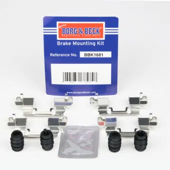 Kit d'accessoires, plaquette de frein à disque BORG & BECK BBK1681