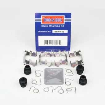 Kit d'accessoires, plaquette de frein à disque BORG & BECK BBK1682