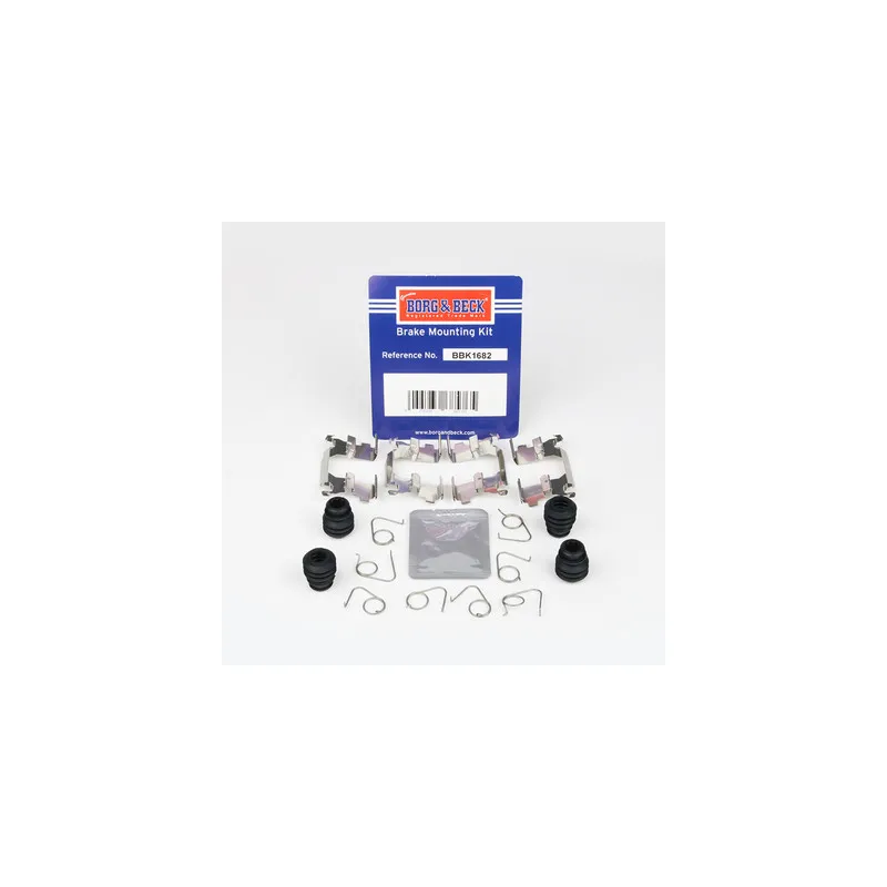 Kit d'accessoires, plaquette de frein à disque BORG & BECK BBK1682