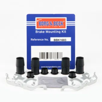 Kit d'accessoires, plaquette de frein à disque BORG & BECK BBK1683