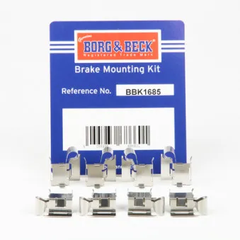 Kit d'accessoires, plaquette de frein à disque BORG & BECK BBK1685
