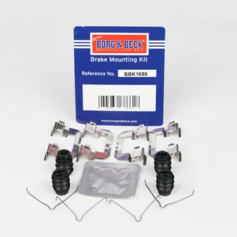Kit d'accessoires, plaquette de frein à disque BORG & BECK BBK1686
