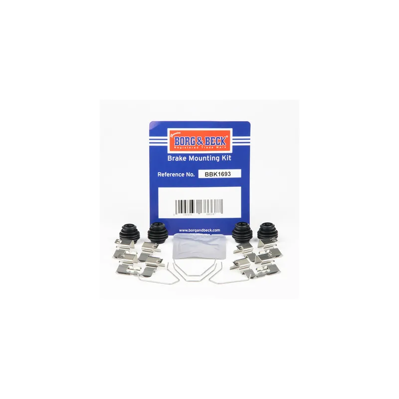 Kit d'accessoires, plaquette de frein à disque BORG & BECK BBK1693