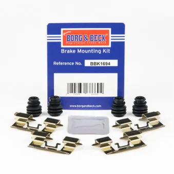 Kit d'accessoires, plaquette de frein à disque BORG & BECK BBK1694