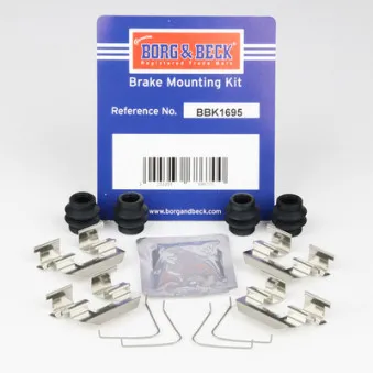Kit d'accessoires, plaquette de frein à disque BORG & BECK BBK1695