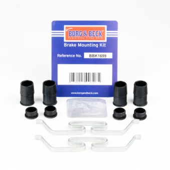 Kit d'accessoires, plaquette de frein à disque BORG & BECK BBK1699