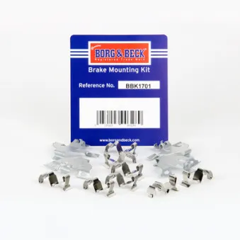 Kit d'accessoires, plaquette de frein à disque BORG & BECK BBK1701