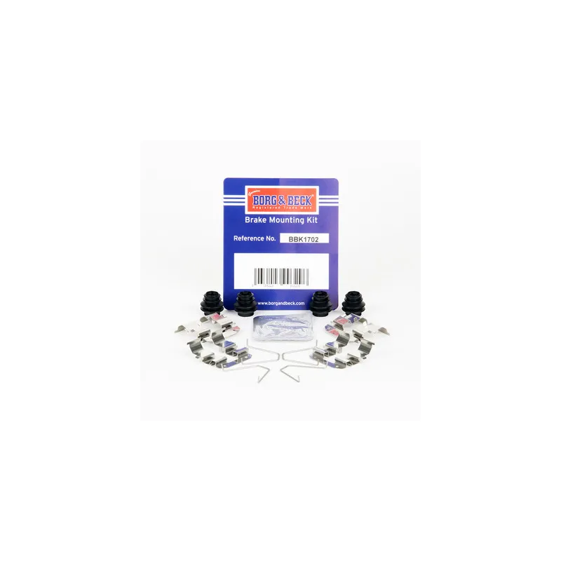 Kit d'accessoires, plaquette de frein à disque BORG & BECK BBK1702