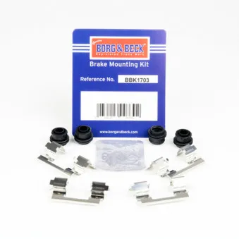 Kit d'accessoires, plaquette de frein à disque BORG & BECK BBK1703