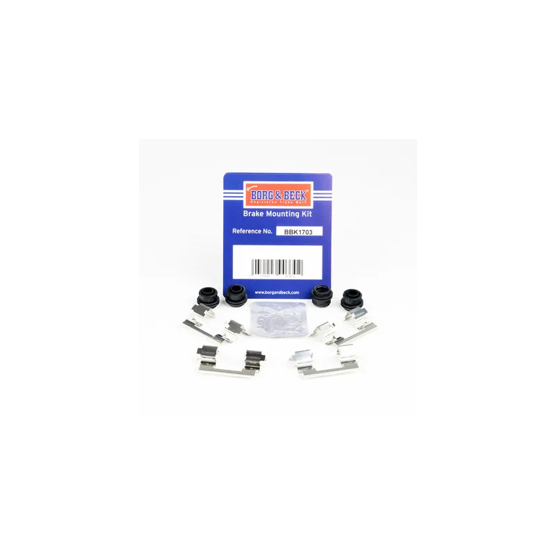 Kit d'accessoires, plaquette de frein à disque BORG & BECK BBK1703