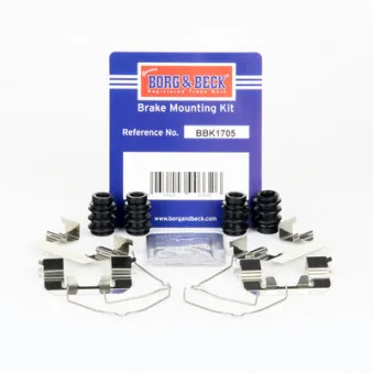Kit d'accessoires, plaquette de frein à disque BORG & BECK BBK1705