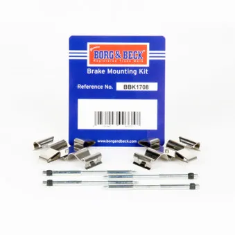 Kit d'accessoires, plaquette de frein à disque BORG & BECK BBK1708