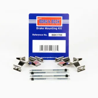 Kit d'accessoires, plaquette de frein à disque BORG & BECK BBK1709