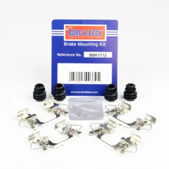 Kit d'accessoires, plaquette de frein à disque BORG & BECK BBK1712