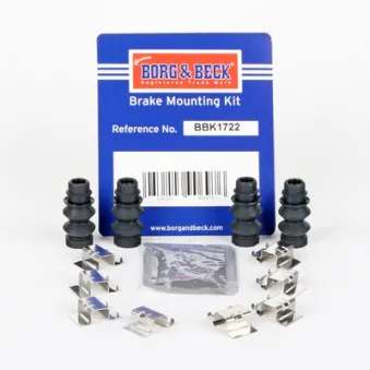 Kit d'accessoires, plaquette de frein à disque BORG & BECK BBK1722