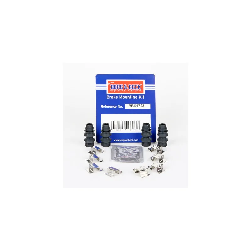 Kit d'accessoires, plaquette de frein à disque BORG & BECK BBK1722