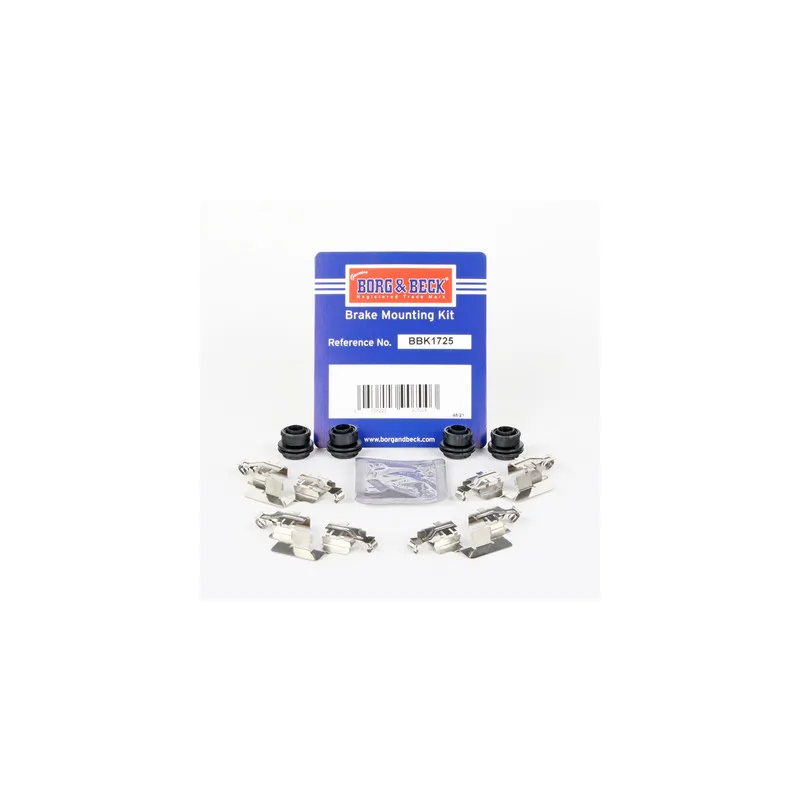 Kit d'accessoires, plaquette de frein à disque BORG & BECK BBK1725
