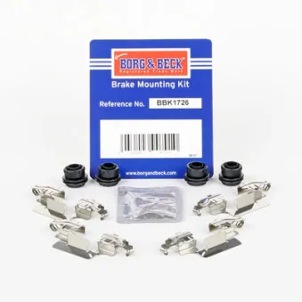 Kit d'accessoires, plaquette de frein à disque BORG & BECK BBK1726