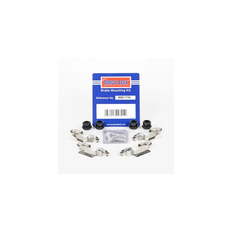 Kit d'accessoires, plaquette de frein à disque BORG & BECK BBK1726