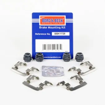 Kit d'accessoires, plaquette de frein à disque BORG & BECK BBK1728