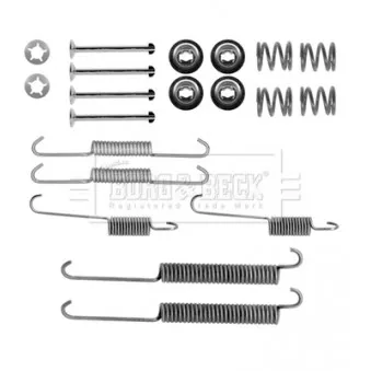 Kit d'accessoires, plaquette de frein à disque BORG & BECK BBK6138