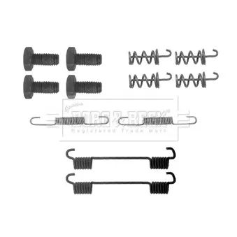 Kit d'accessoires, plaquette de frein à disque BORG & BECK BBK6150