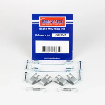 Kit d'accessoires, plaquette de frein à disque BORG & BECK BBK6342