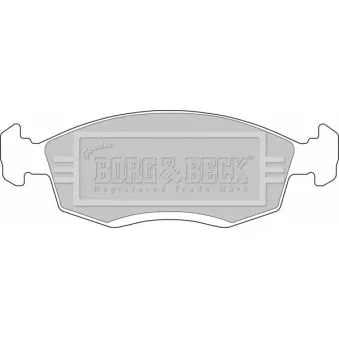 Jeu de 4 plaquettes de frein avant BORG & BECK BBP1100