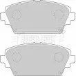 Jeu de 4 plaquettes de frein avant BORG & BECK BBP1652 - Visuel 1