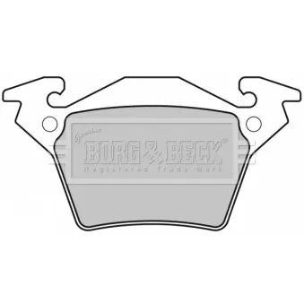 Jeu de 4 plaquettes de frein arrière BORG & BECK BBP1670